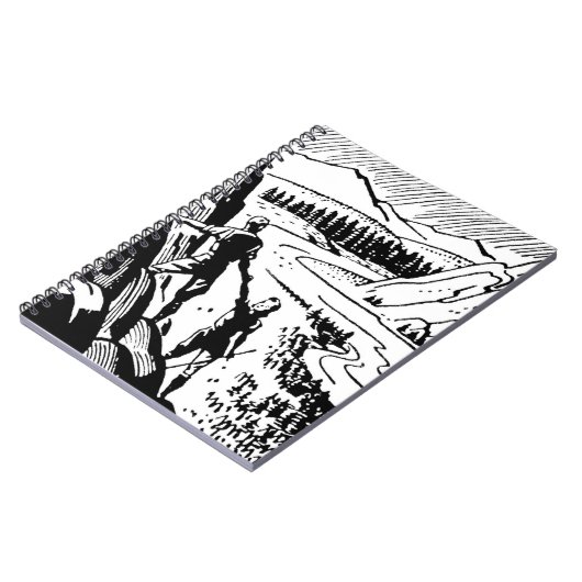 Retro Rock-klimmen Notitieboek (Linkerzijde)