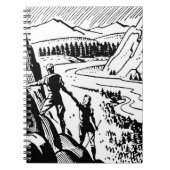 Retro Rock-klimmen Notitieboek (Voorkant)