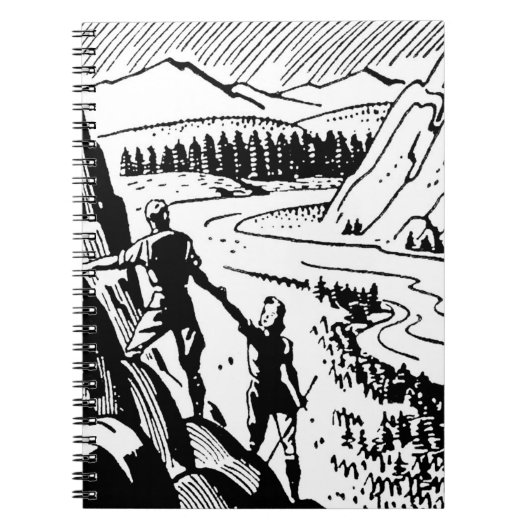 Retro Rock-klimmen Notitieboek (Voorkant)