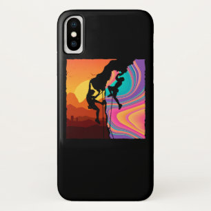 Retro Rock-klimmer, Bouldering, klimmer Case-Mate iPhone Case