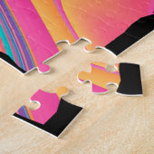 Retro Rock-klimmer, Bouldering, klimmer Legpuzzel (Zijkant)