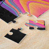 Retro Rock-klimmer, Bouldering, klimmer Legpuzzel (Zijkant)