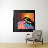 Retro Rock-klimmer, Bouldering, klimmer Wandkleed (In Situ (horizontaal))