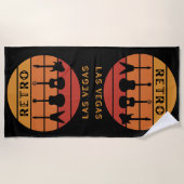 Retro rock Las Vegas Beach Towel Strandlaken (Voorkant)