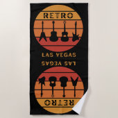 Retro rock Las Vegas Beach Towel Strandlaken (Voorkant)