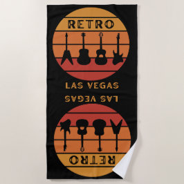 Retro rock Las Vegas Beach Towel Strandlaken