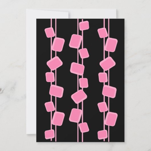 Retro Rock Martini Kaart (Achterkant)