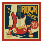 Retro Rock Music poster (Voorkant)