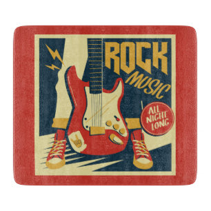 Retro Rock Music-snijbord Snijplank