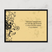 Retro Rock-'n-Roll Muziek Thema Trouwen Aankondigingskaart (Achterkant)