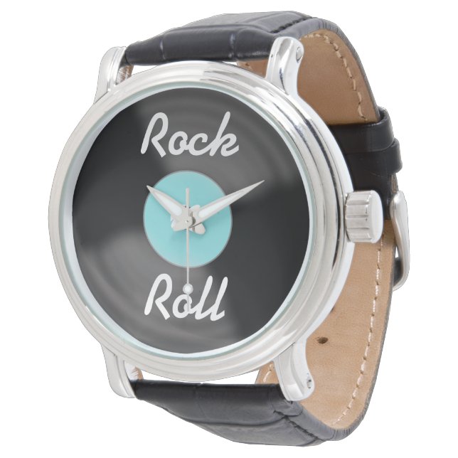 Retro Rock N Roll Record Horloge Cadeau (Gekanteld)