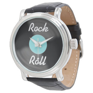 Retro Rock N Roll Record Watch Gift Horloge