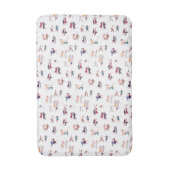 Retro Rock & Roll, Jiving, Dansachtergrond Badmat (Voorkant Verticaal)