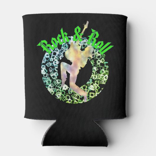 Retro Rock & Roll Silhouette Cooler – Vetgedrukte (Achterkant)