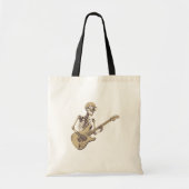 Retro Rock Skeleton Guitar Graphic Tote Bag (Voorkant)