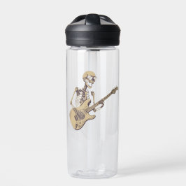 Retro Rock Skeleton Guitar Graphic Waterfles