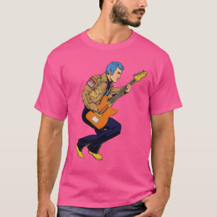 Retro Rock T-Shirt Gitarist Design Shirt