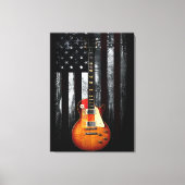 Retro Rock WE THE PEOPLE Amerikaanse vlag Canvas Afdruk (Voorkant)