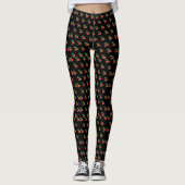 Retro Rockabilly Cherry Leggings (Voorkant)