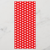 Retro Rockabilly Hearts Wedding Menu (Achterkant)