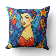Retro Rockabilly Kussenhoes