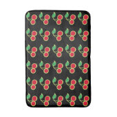 Retro Rockabilly Rood Kersen Badkamer Badmat Vloer (Voorkant Verticaal)