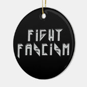 Retro Rocker - Fascisme bestrijden Keramisch Ornament (Links)