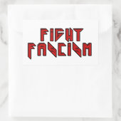 Retro Rocker - Fascisme bestrijden Rechthoekige Sticker (Tas)