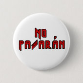 Retro Rocker - Geen Pasaran Ronde Button 5,7 Cm (Voorkant)