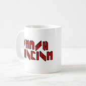 Retro Rocker - Smash Fascism Koffiemok (Voorkant links)