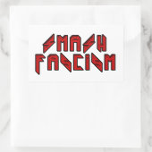 Retro Rocker - Smash Fascism Rechthoekige Sticker (Tas)