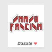 Retro Rocker - Smash Fascism Sticker (Vel)
