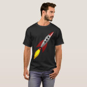 Retro Rocket 3d T-shirt (Voorkant volledig)