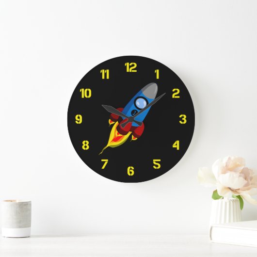 Retro Rocket Grote Klok (Huis)