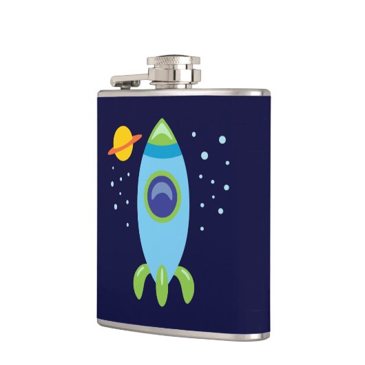 Retro Rocket Heupfles (Links)