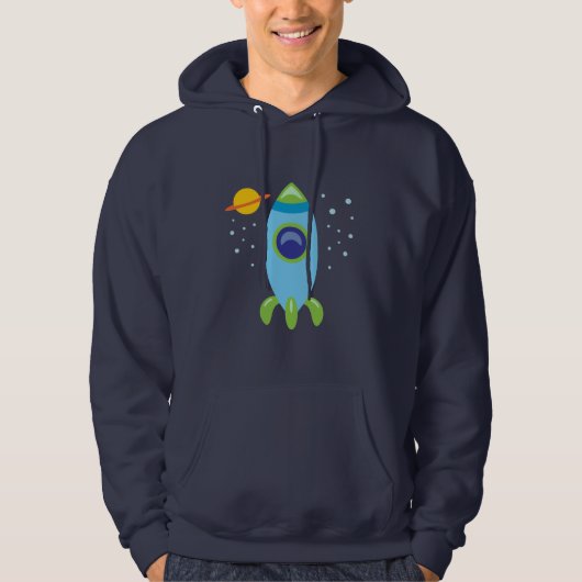 Retro Rocket Hoodie (Voorkant)