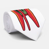 Retro Rocket - kleur Stropdas (Opgerold)