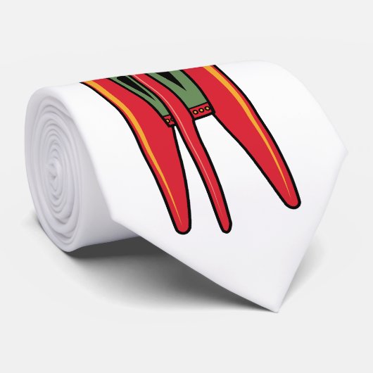 Retro Rocket - kleur Stropdas (Opgerold)