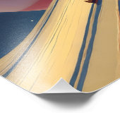 Retro Rocket Launch Poster - Vintage Space Age  (Hoek)