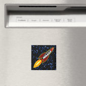 Retro Rocket Magneet (Insitu (Vaatwasser))
