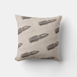 Retro Rocket Pillow door Springtime-creaties Kussen