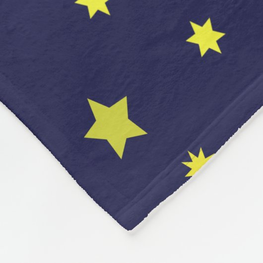 Retro Rocket Ship in Space Fleece Deken (Hoek)