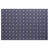 Retro Rocket Ship met Star Pattern Background Stof (Yard (91,4 cm))