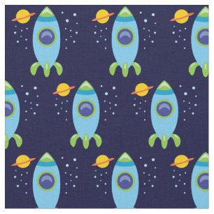 Retro Rocket Stof