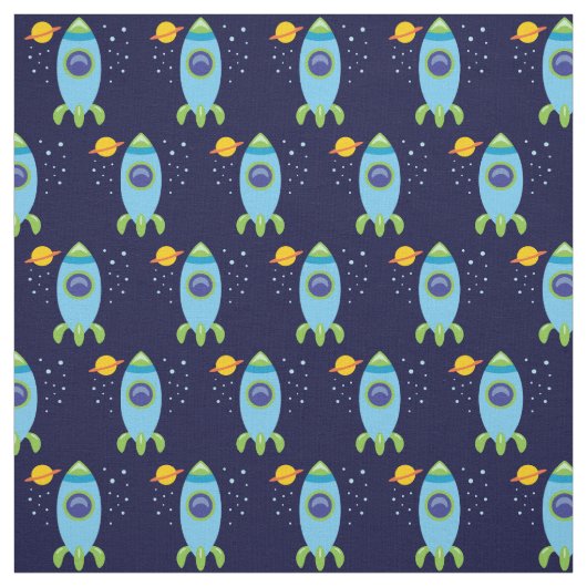 Retro Rocket Stof (Swatch)
