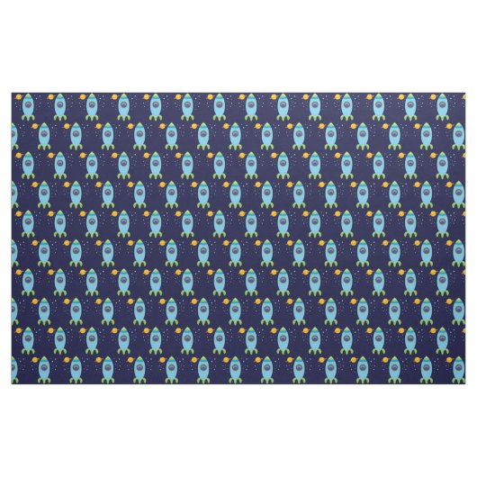 Retro Rocket Stof (Fat Quarter)