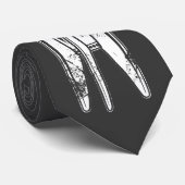 Retro Rocket Stropdas (Opgerold)