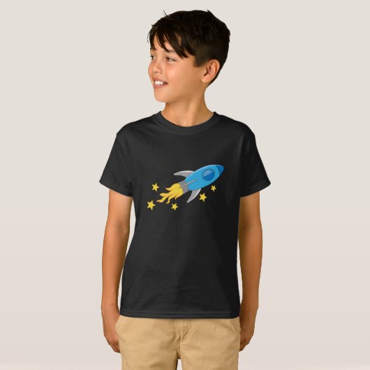 Retro Rocket T-Shirt (Voorkant volledig)