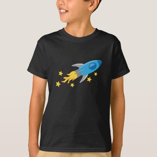 Retro Rocket T-Shirt (Voorkant)