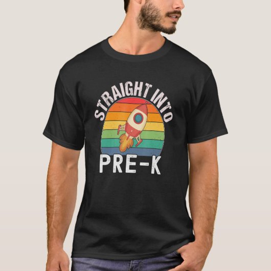 Retro Rocket terug naar schooldag direct I T-shirt (Voorkant)
